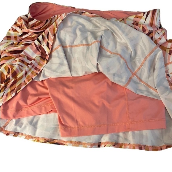 Ideology Skort Size XL Peach White Yellow Pocket On Waistband  Great Condition - Picture 3 of 12